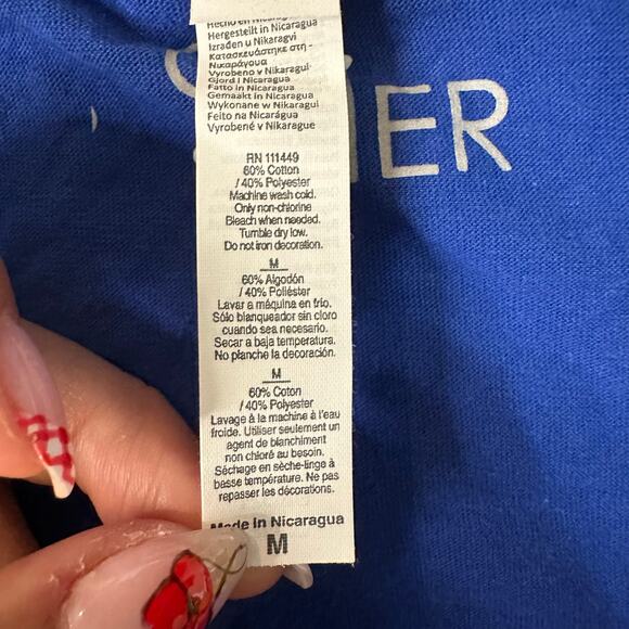 G-III 4HER Women's LA Dodgers Flowers Fitted Design Short Sleeve T-Shirt Size M - Picture 11 of 12